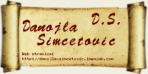 Danojla Simčetović vizit kartica